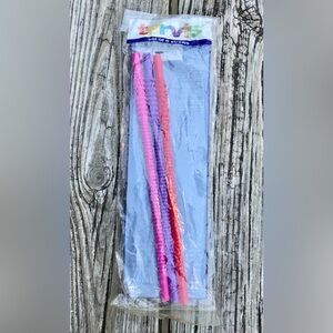 2/$10 NEW Lot 3 TERVIS Tumble Cup Straws Purple Pink Red 11” Straw
